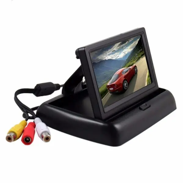4.3" Összecsukható monitor vezeték nélküli HD éjjellátó tolatókamerával - Image 3