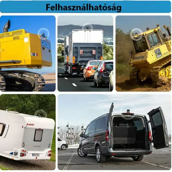 Strapabíró fémházas éjjellátó vízálló tolatókamera 12V/24V - Image 6
