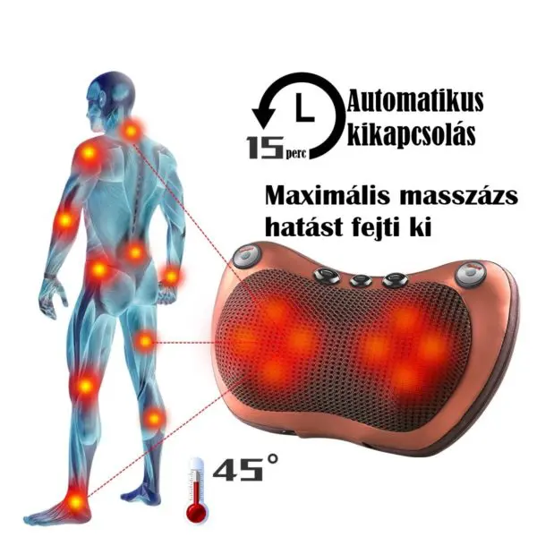 Autós melegítő/masszírozó párna, Irodába és otthonra is - Image 6