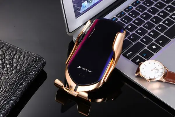 Automatikus autós telefontartó QI vezeték nélküli töltéssel - Image 3