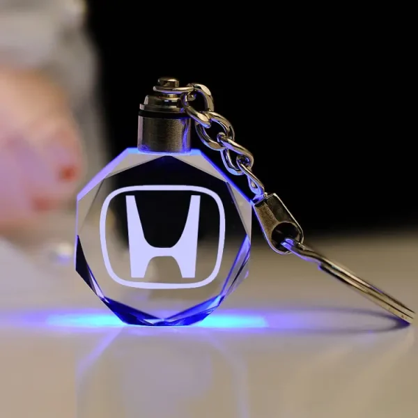 Honda világító kulcstartó - lézergravírozott